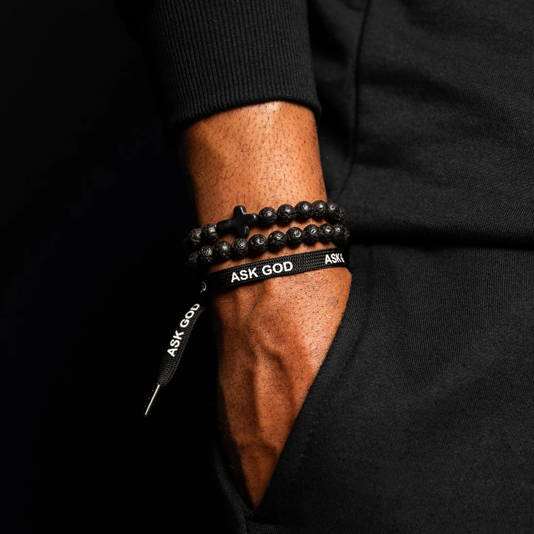 Ask God Shoelace Bracelet - Image 3