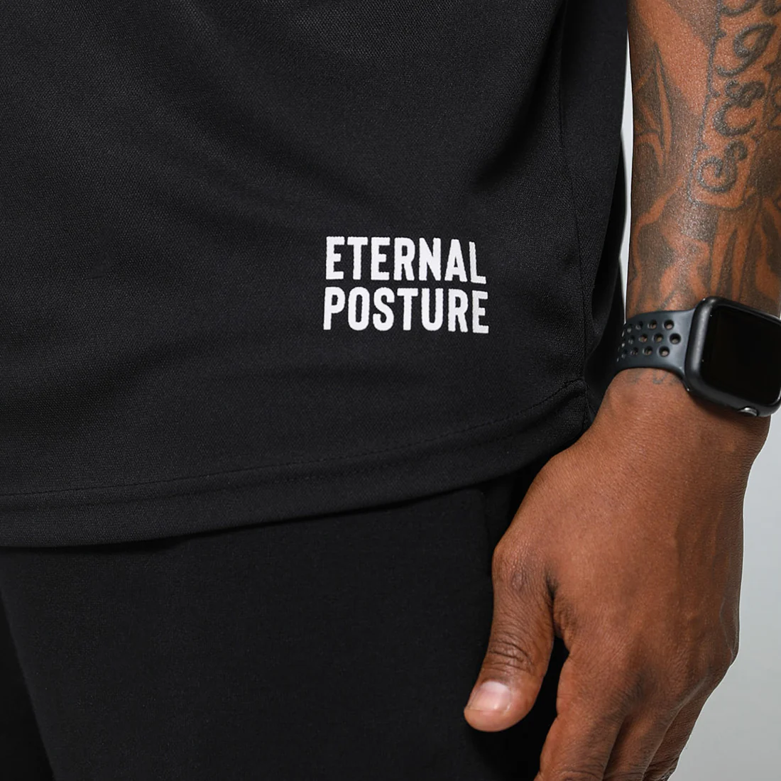 Dry Wick Performance Swoop Tee - Men's Black - Image 3