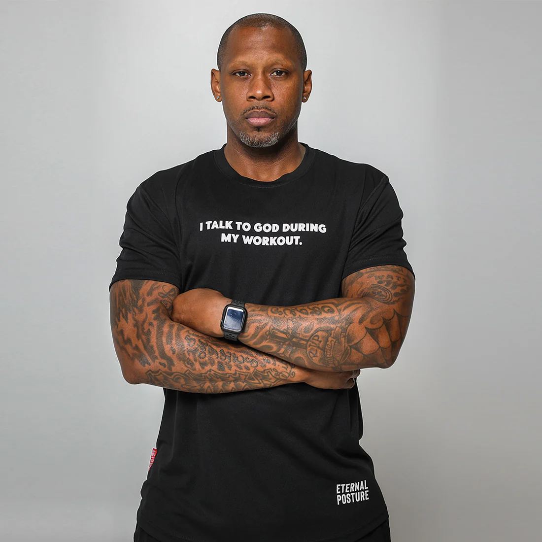 Dry Wick Performance Swoop Tee - Men's Black - Image 4