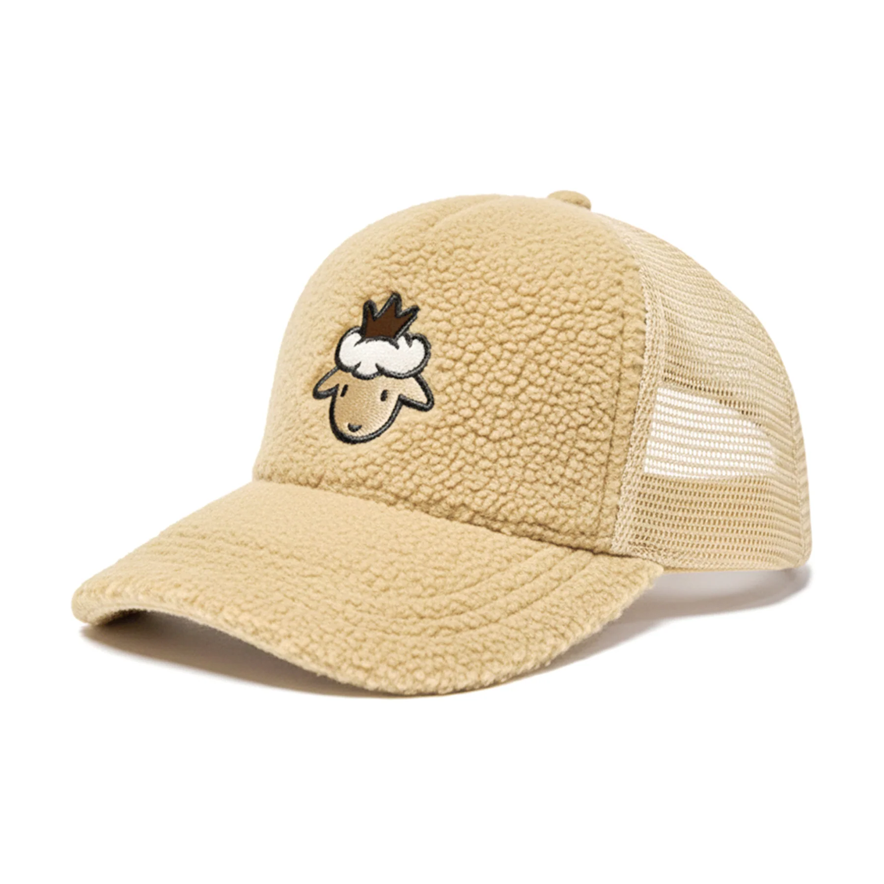 Lamb Head Sherpa Trucker - Cream - Image 3