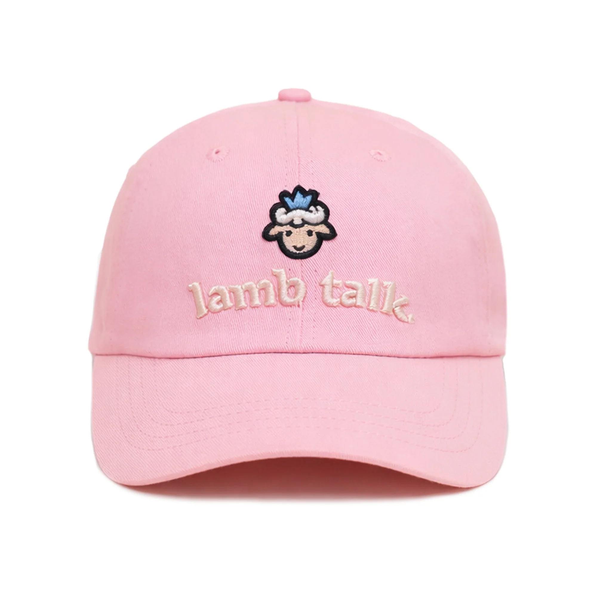 Lamb Head Short Bill Cap - Pink - Image 4