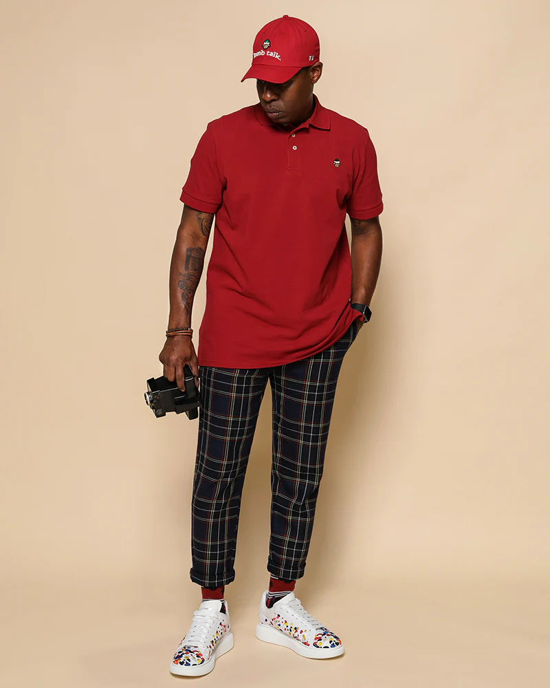 Lamb Talk Polo - Claret - Image 3
