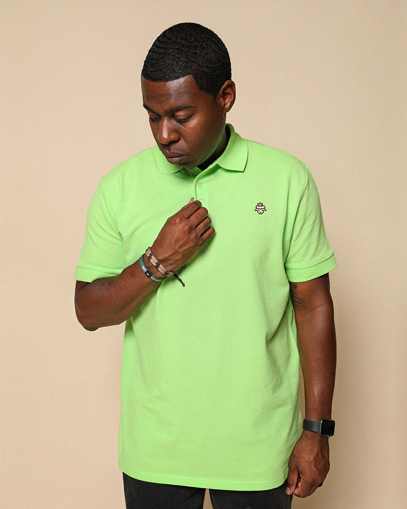 Lamb Talk Polo - Lime - Image 2