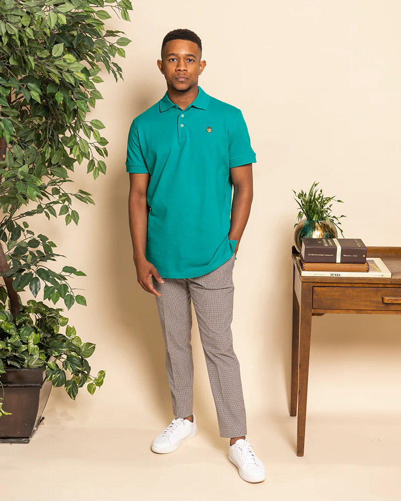 Lamb Talk Polo - Teal - Image 3