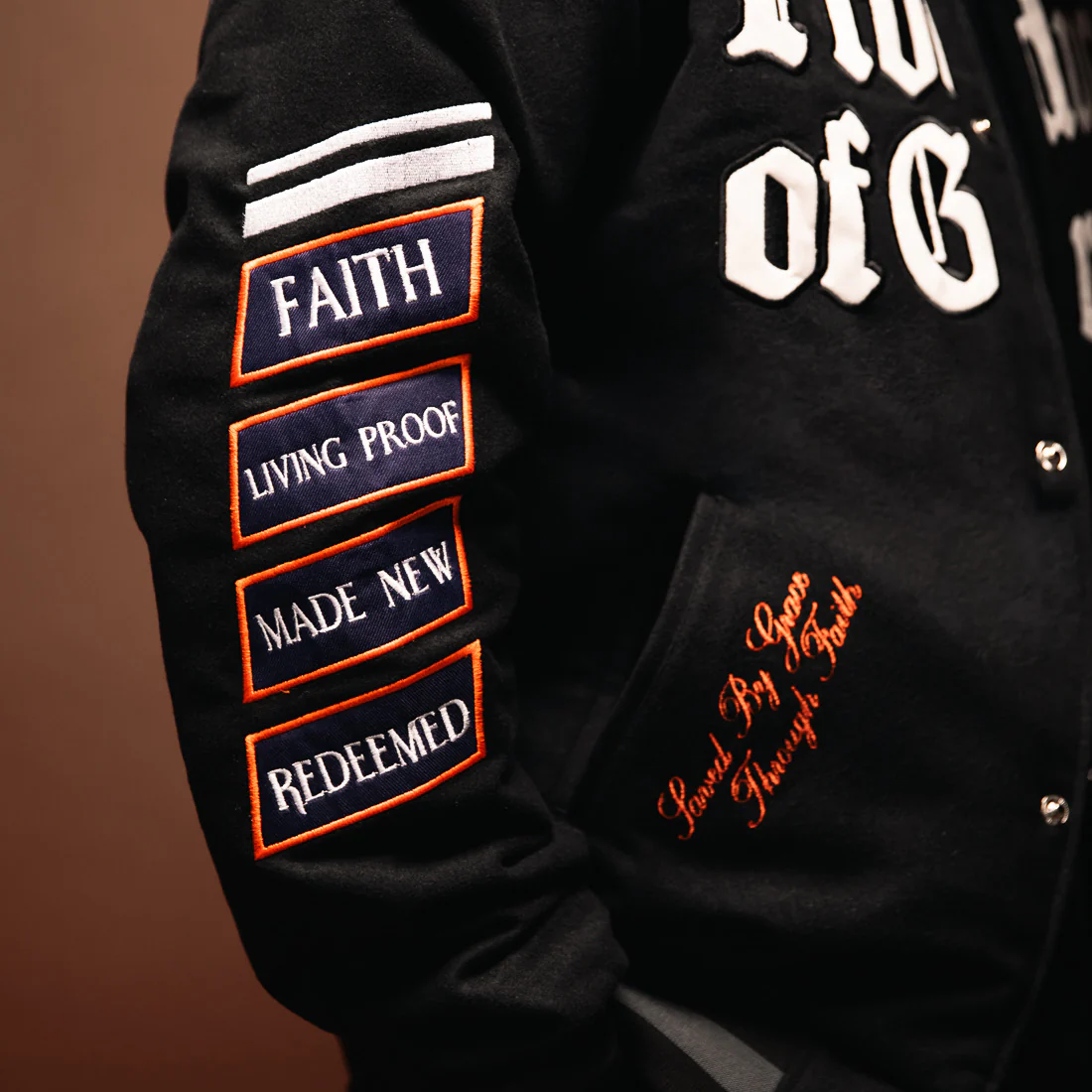 Product of Grace Letterman Jacket - Image 4