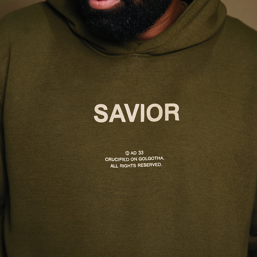 Savior Hoodie- Olive - Image 4