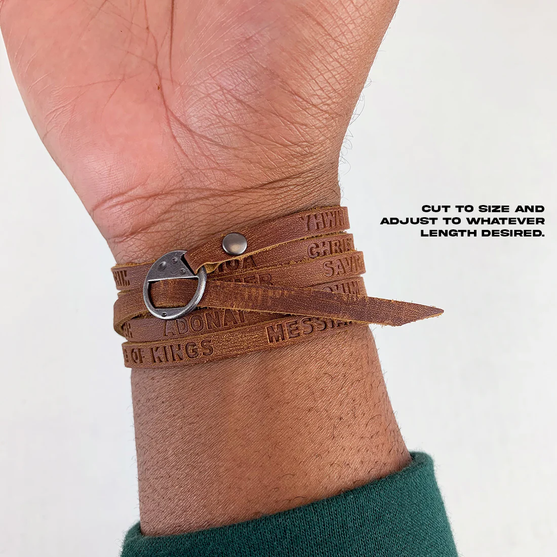 Soft Grain Leather WristPack - Names of God - Image 5