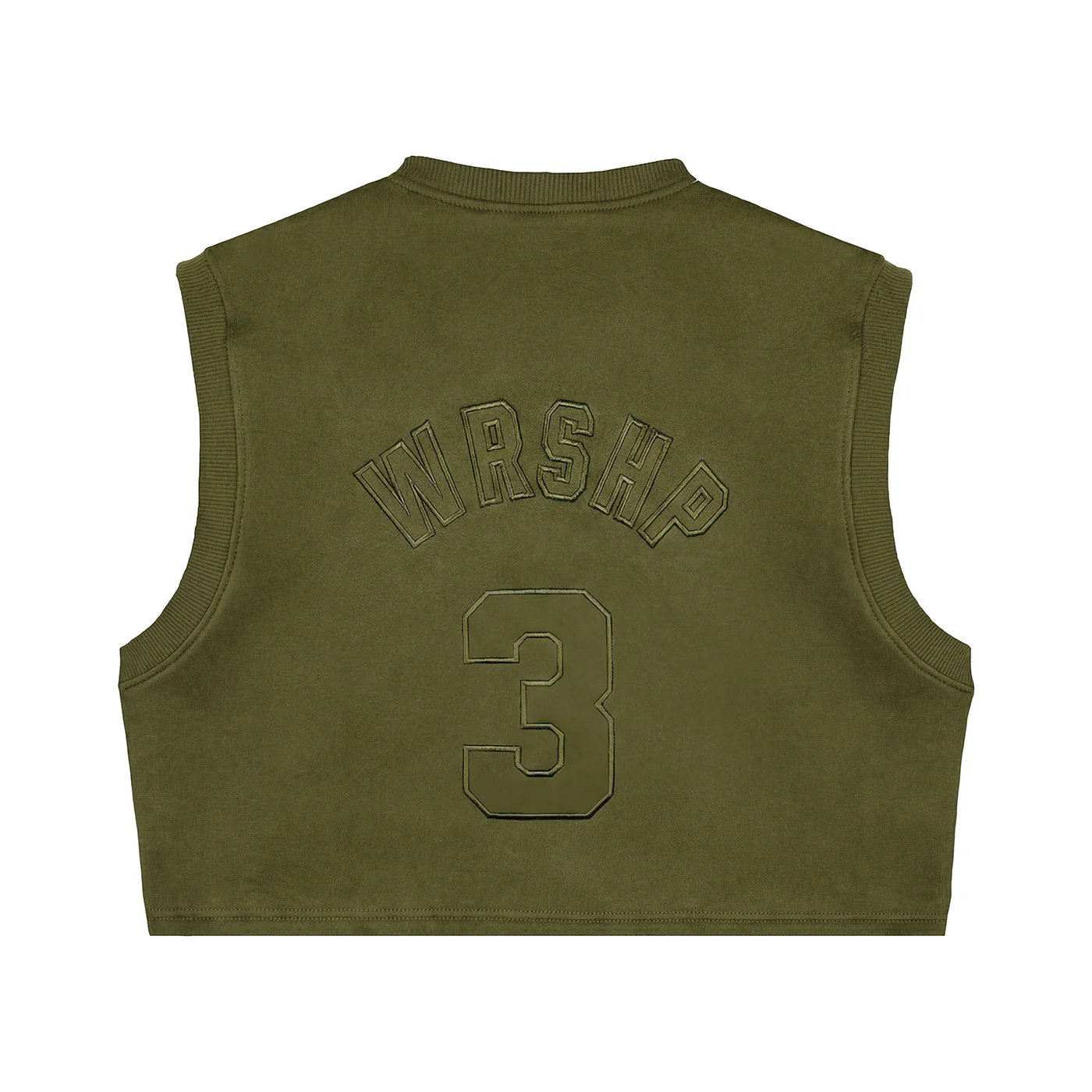WRSHP Jesus Dual Layered Hoodie- Olive - Image 4