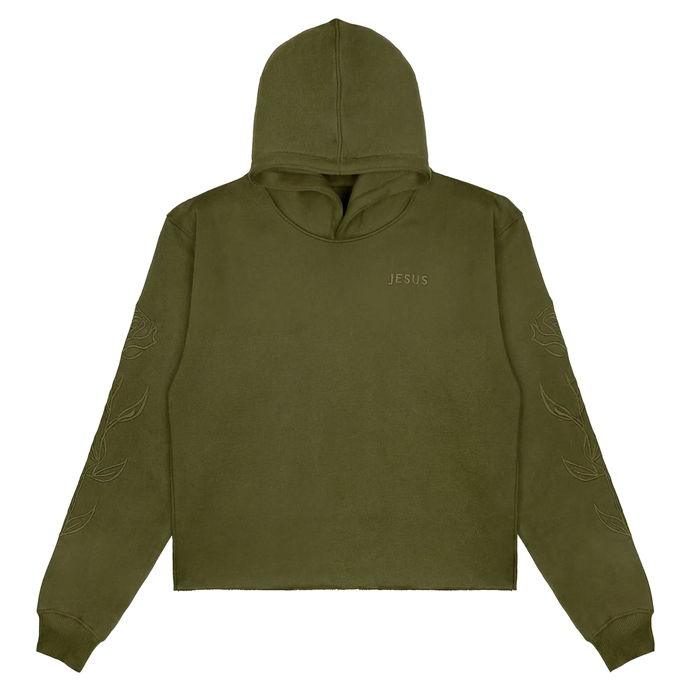 WRSHP Jesus Dual Layered Hoodie- Olive - Image 5
